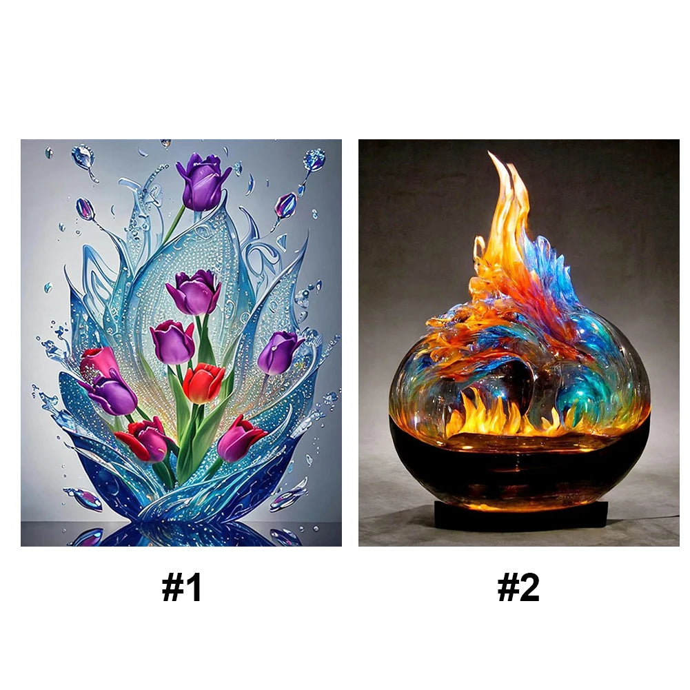 Still Life Printed Cross Stitch Kit DIY 11CT Thread Art Needlework Home Decor