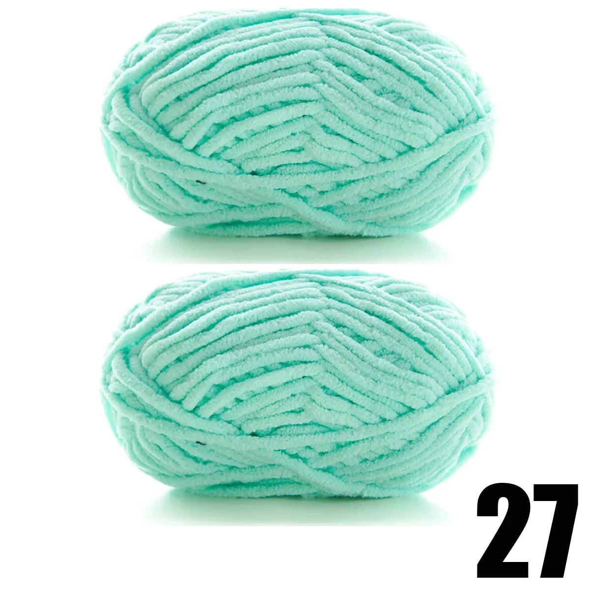 2pcsX50g Thick Velvet Yarn Handmade DIY Knitting Yarn Wool Line Scarf Hat Soft Chenille Yarn Knit Wol