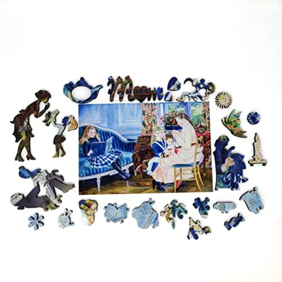 Wooden Jigsаw Puzzle for Adults - Uniquely Shaped Pieces - 435 Pieces