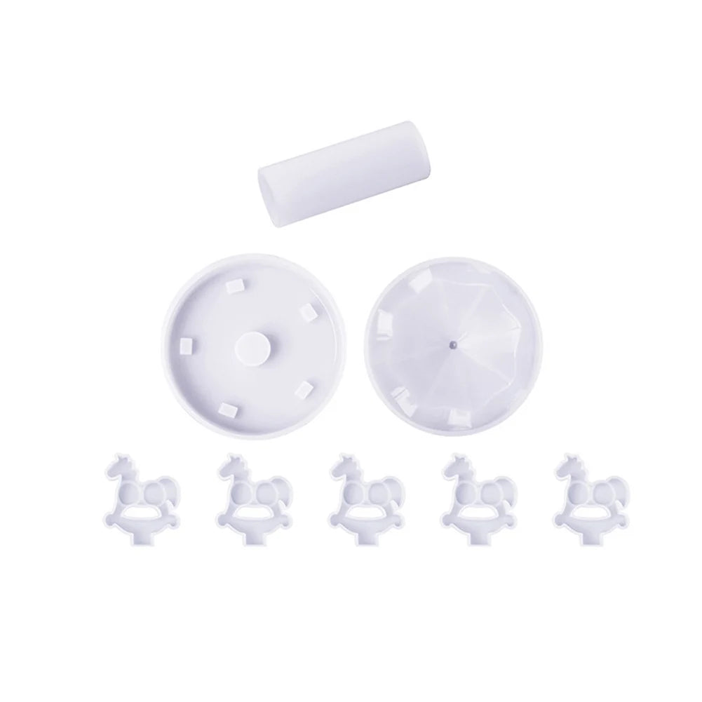 Epoxy Carousel Resin Mold Table Ornament Epoxy Resin Crafting Tools Home Living Room Bedroom Decorations Accessories