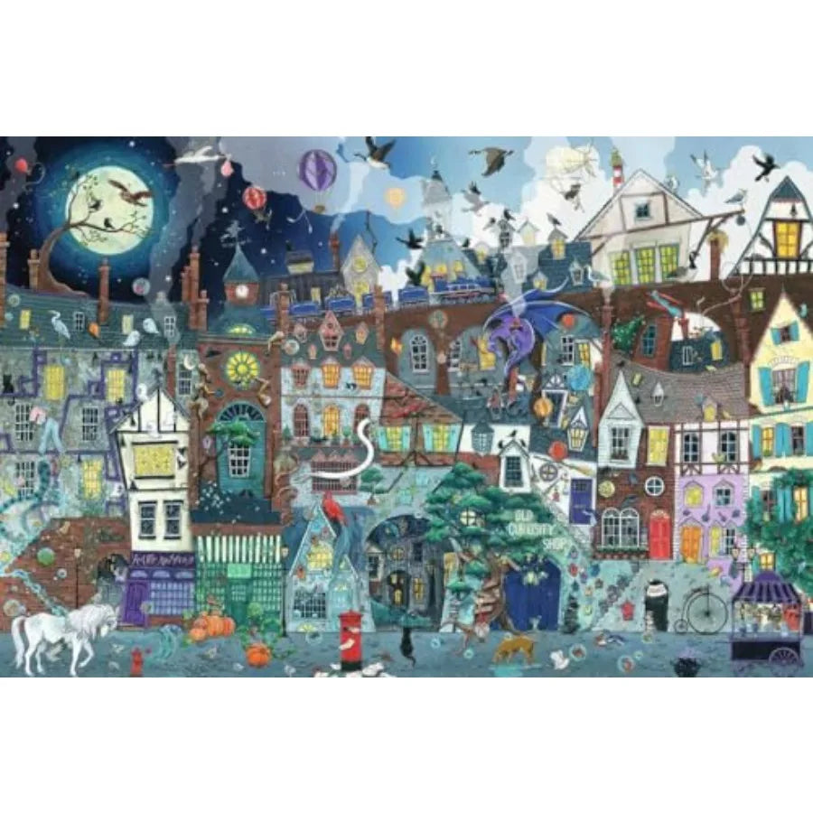 Fantasy Street - 5000 Piece Jigsaw Puzzle - Stunning Imagery - Beautiful and Intricate - Olde Victorian Street Faire - Premium Q