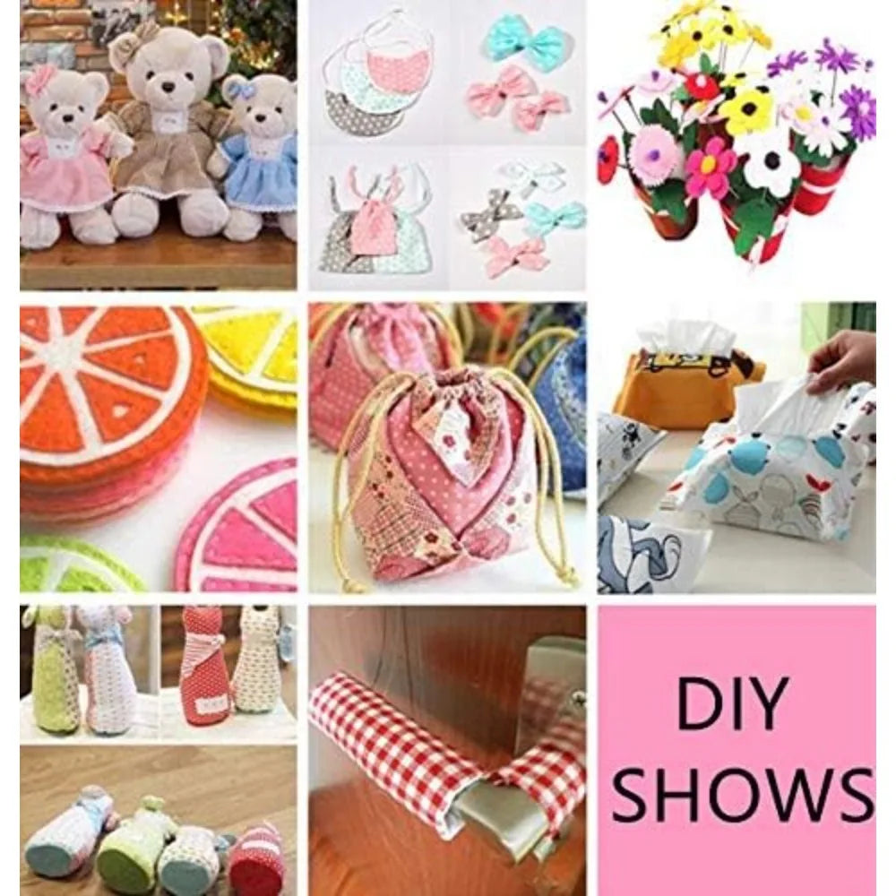 Cotton Patchwork Fabric for DIY Making, Quilting Supplies, Fat Quarter Bundles, 20x20 in, 7PCs