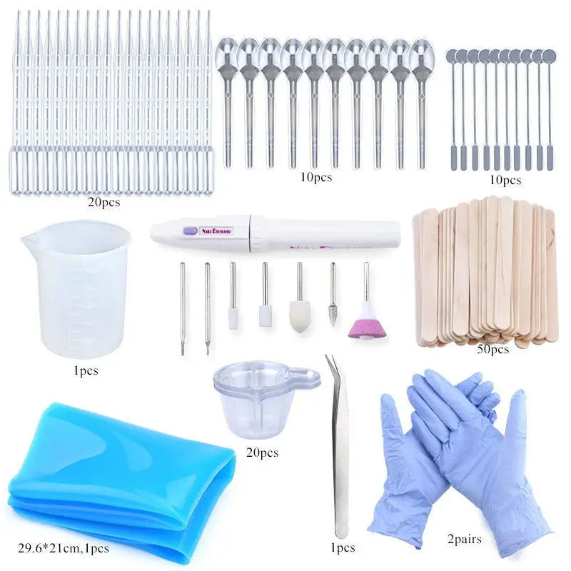 Epoxy Resin Supplies Resin Pigment Kit Liquid Colorant Dye Powder Filling Material for Art Crafts DIY Jewelry Making Accessories