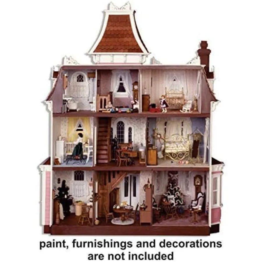 Dollhouse Kit Beacon Hill, 40x32x17 Inch