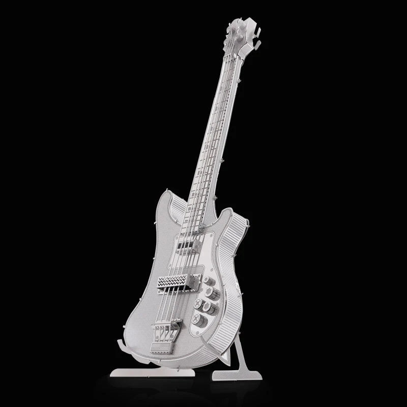 bass guitar 3D Metal Puzzle DIY Model Building Kit Adult Toys Birthday Gift