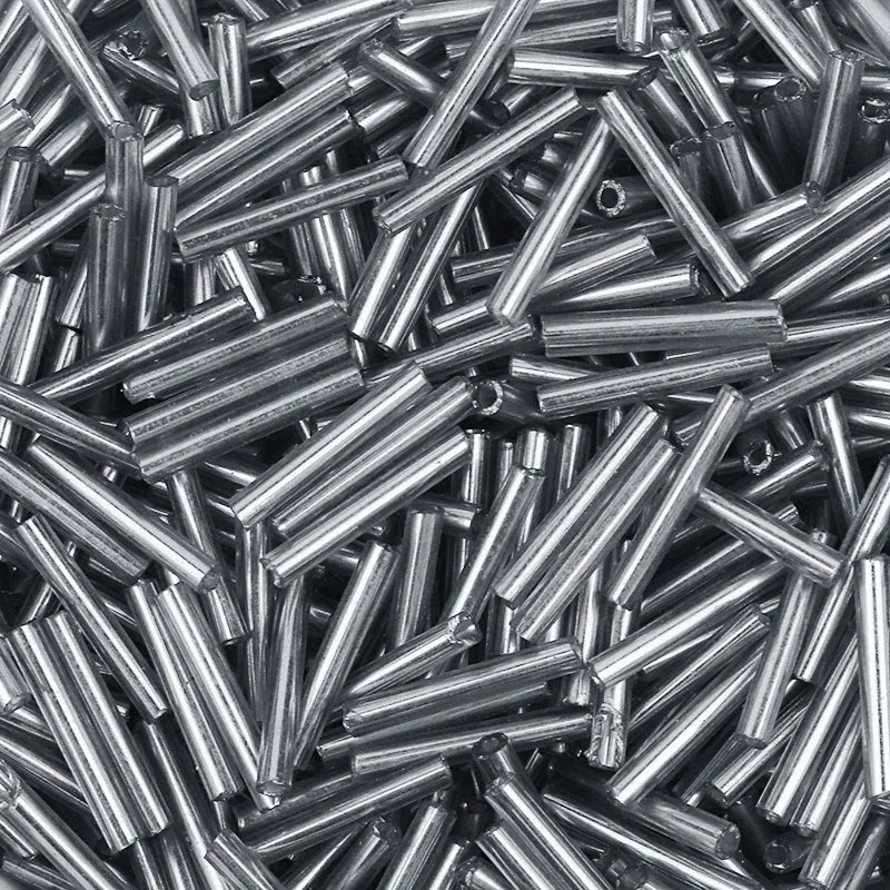 120/600pcs 2x12mm Charm Czech Glass Beads Cylindrical Tube Bugle Spacer Beads For Craft Making DIY Earring Necklace