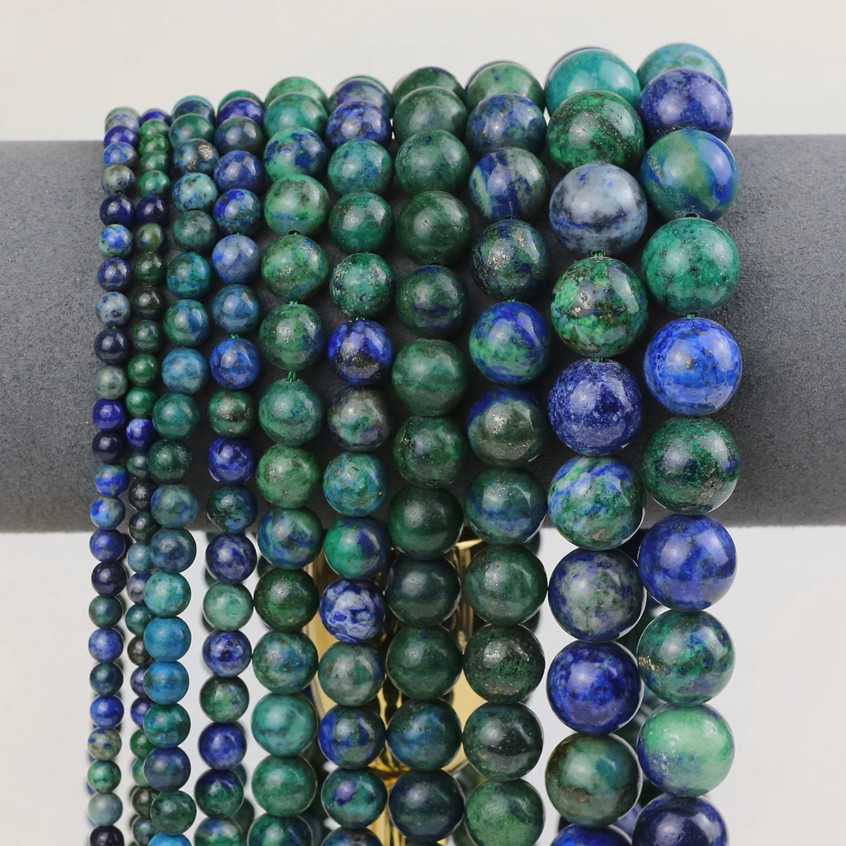 Natural Stone Beads 4 6 8 10 12mm Tiger Eye Amazonite Turquoises Agates Lava Round Spacer Beads For Jewelry Making DIY Bracelets