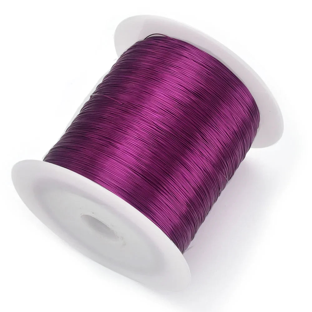 Solid Colorfast Copper Wire Tarnish-Resistant Beading Wire DIY Craft Jewelry Making Accessories 18 to 32 Gauge ( 32Ga/1969 ft )