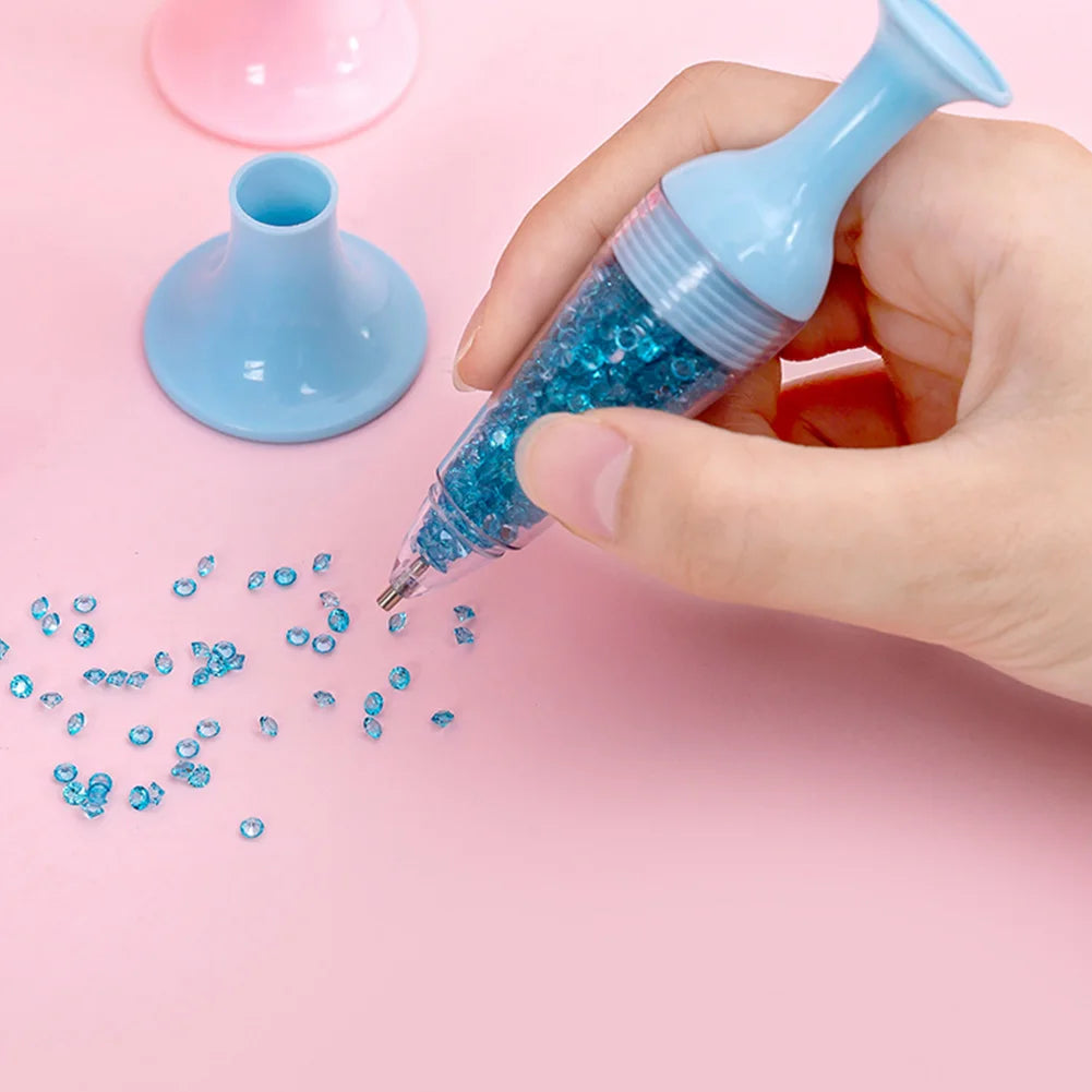 Flower Pot Shape 5D Diamond Painting Point Drill Pen DIY for Round/Square Drill