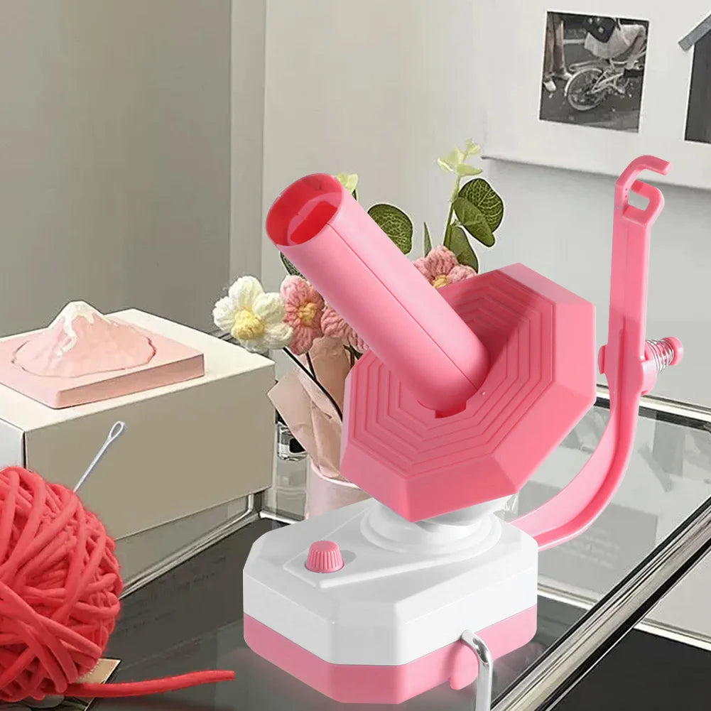Yarn Winder Electric Yarn Ball Winder USB Plug In Automatic Yarn Spinner Cake Dispenser Electric Spooler for Crochet Lovers