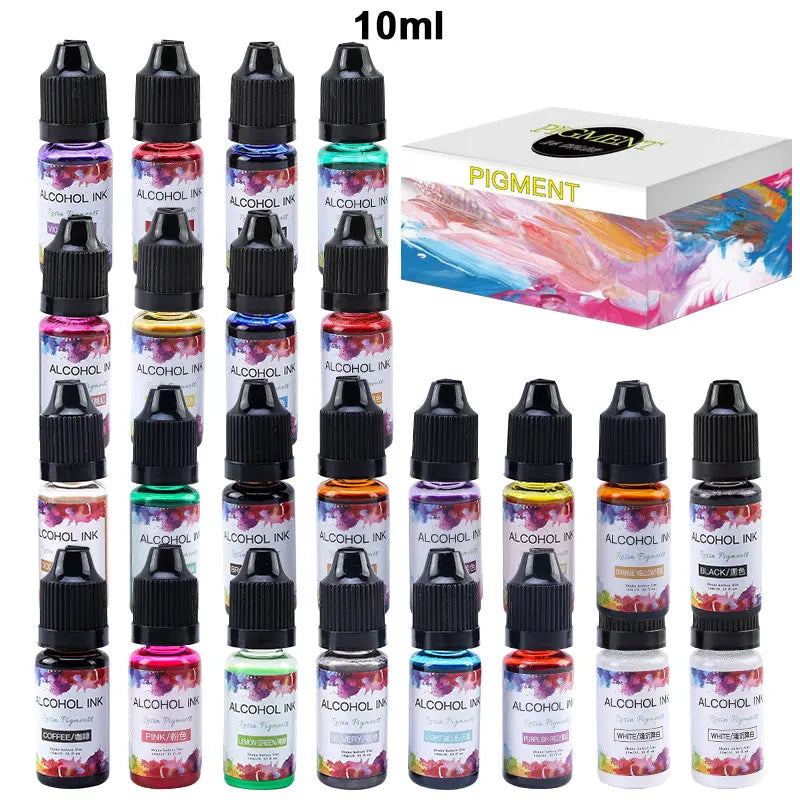 Epoxy Resin Supplies Resin Pigment Kit Liquid Colorant Dye Powder Filling Material for Art Crafts DIY Jewelry Making Accessories