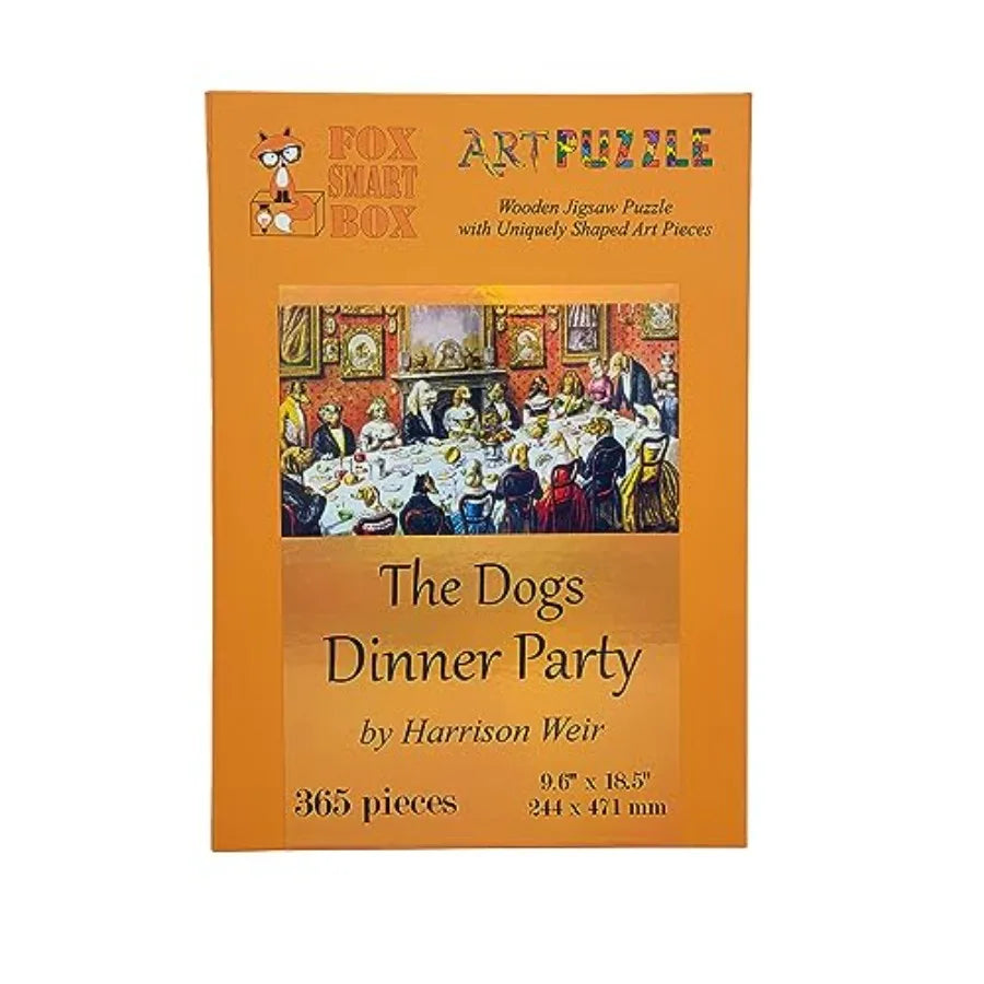Wooden Jigsaw Рuzzle for Adults - Uniquely Shaped Pieces - 365 Pieces - The Dogs Dinner Party