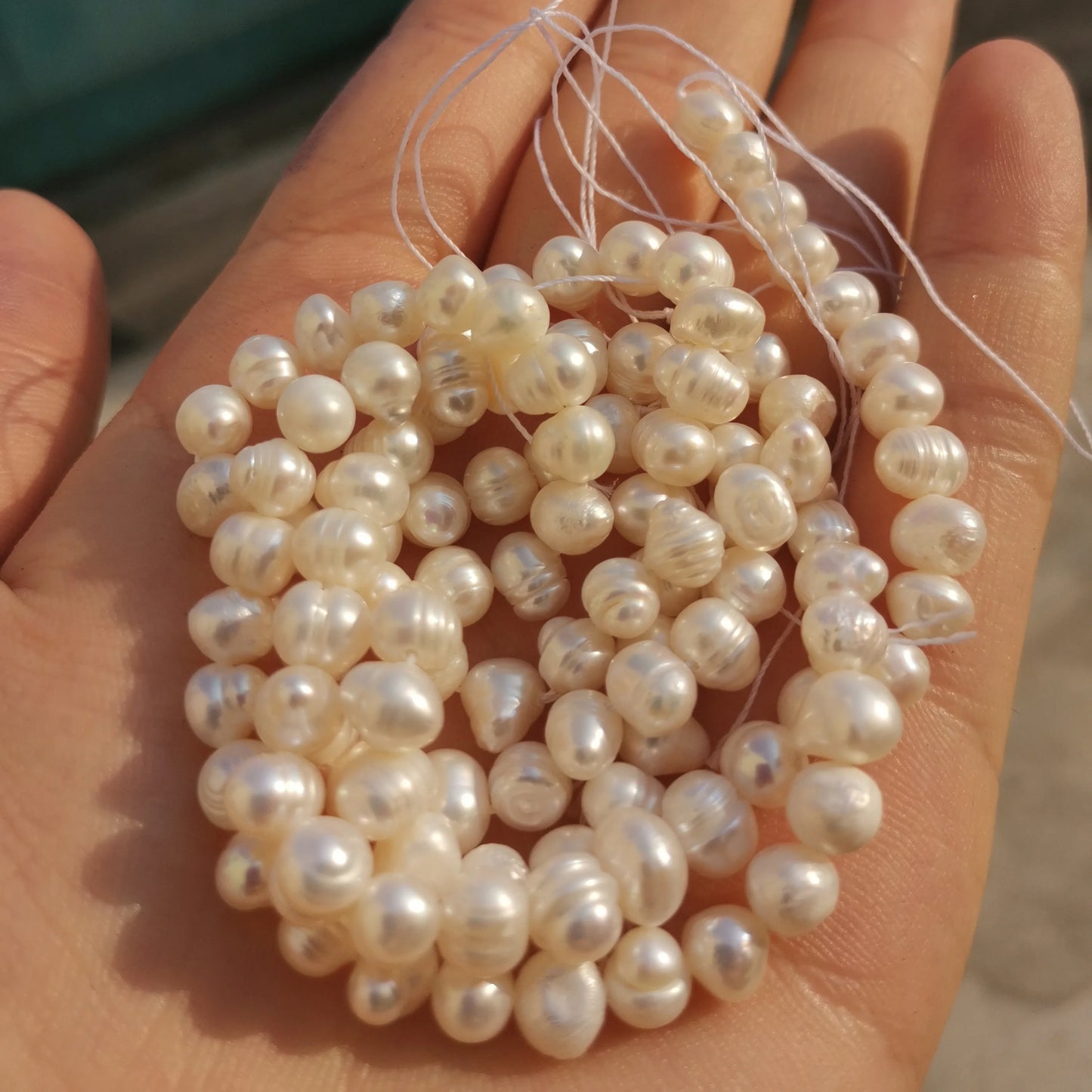Natural Freshwater Pearls Beads High Quality Irregular Potato Shape Punch Pearls Beads For Jewelry Making DIY Necklace Bracelet