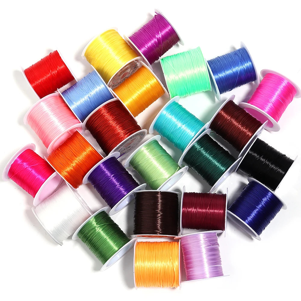 10M-40M/Roll Strong Elastic Crystal Beading Cord For Jewelry Making Stretch Thread String Bracelet Wires Cords Line Finding