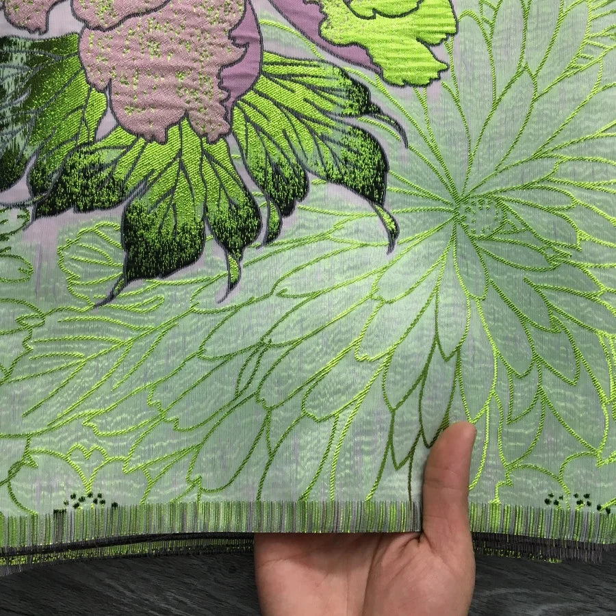 SJD LACA African Brocade Lace Fabrics 2025 High Quality Tulle Damask Nigerian Jacquard French Lace For Sewing Women Dresses 2485