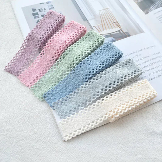 3 Meters Lace Fabric Ribbon Hollow Bow Handmade DIY Hairpin Material Hair Accessories Party Wedding Decorations