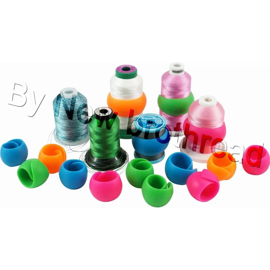 100pcs Thread Spool Savers for Sewing and Embroidery Machines - Prevent Thread Tails from Unwinding and Eliminate Loose Ends Du