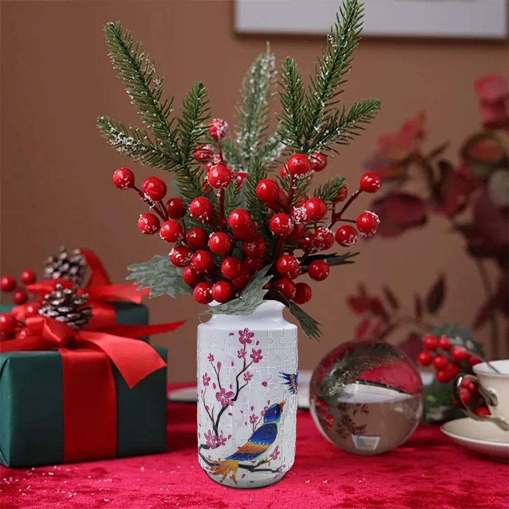 3D Panda Puzzle Vase Flower Puzzles Three-dimensional Vase Puzzle Flower Arrangement Children's Birthday Details Toys for Kids