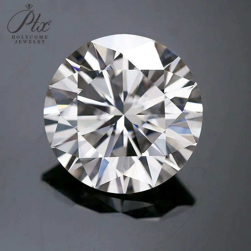 Moissanite Diamond Round Shape Brilliant Cut D/Black/Aqua Blue/Champagne Color GRA Certificate Jewelry Making Materials Beads