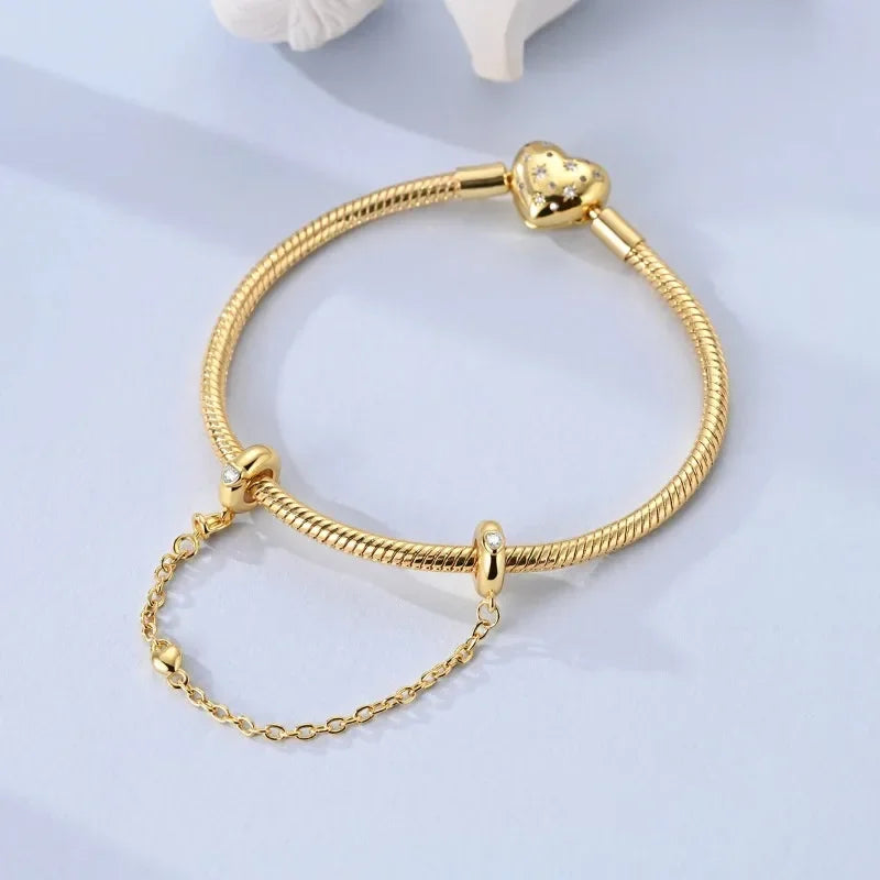 Cadena de Plata de Ley 925 con Bonito Cachorro – Abalorios de Circonio con Incrustaciones a la Moda para Mascotas