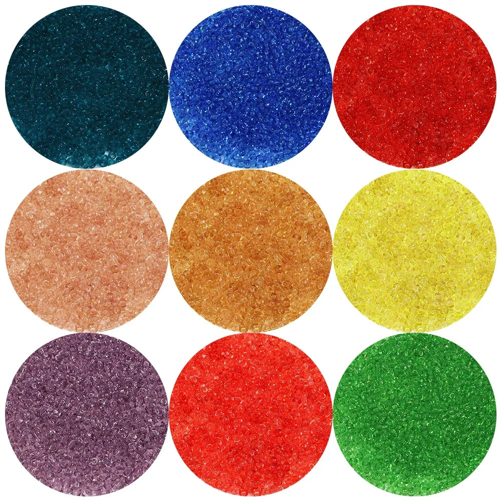 1130-5650pcs 2mm Transparent Seed Beads Uniform Round Spacer Glass Beads Czech Bead for DIY Earring Necklace Jewelry Making