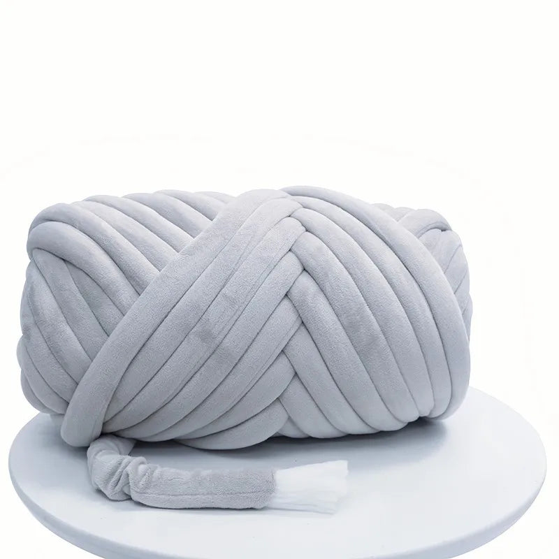 1KG 1000G Super Velvet Chunky Yarn Thick Bulky Giant Thread White Bag for Hand Knitting DIY Arm Soft Big Blanket Carpet 자이언트얀