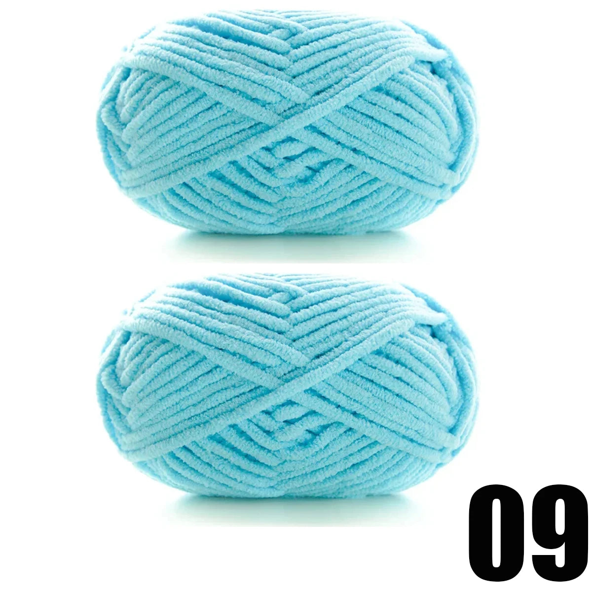 2pcsX50g Thick Velvet Yarn Handmade DIY Knitting Yarn Wool Line Scarf Hat Soft Chenille Yarn Knit Wol