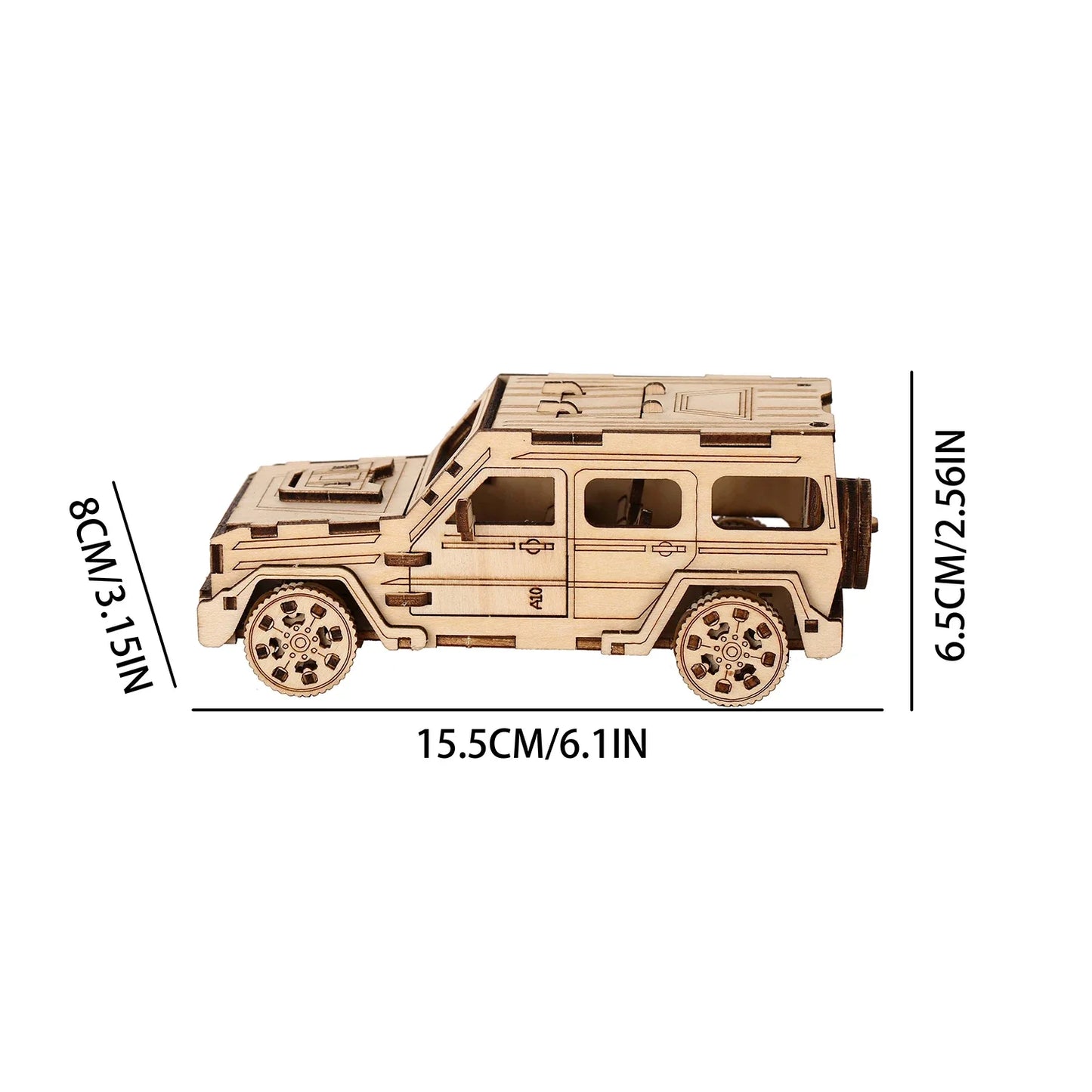 SUV Model DIY 3D Wooden Puzzle Building Block Kits Assembly Toy Birthday Gift For Kids Adult Home Decor