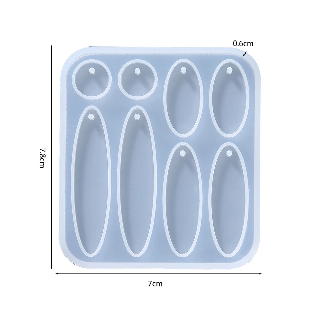 Earring Pendant Silicone Mold Epoxy Resin Jewelry Making Molds Heart Leaves Moon DIY Charms Pendant Mould Creative Jewelry Craft