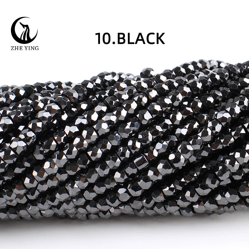 2x3mm Faceted Zircon Beads Loose Beads Gemstone Mix Color Cubic Zirconia Stone Beads for Jewelry Making DIY Accessory