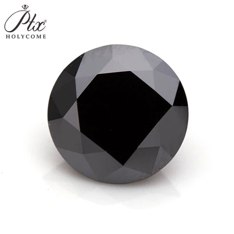 Moissanite Diamond Round Shape Brilliant Cut D/Black/Aqua Blue/Champagne Color GRA Certificate Jewelry Making Materials Beads