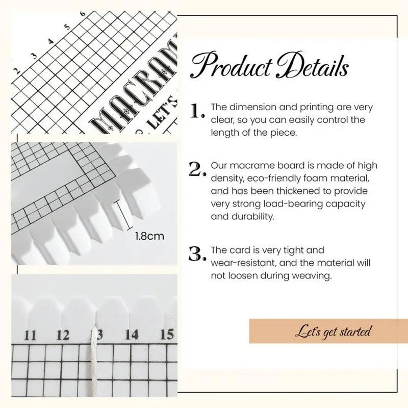 Macrame Board And Pins Kit Macrame Project Board Macrame Board With T Pins Macrame Supplies Macrame Tools For gifts