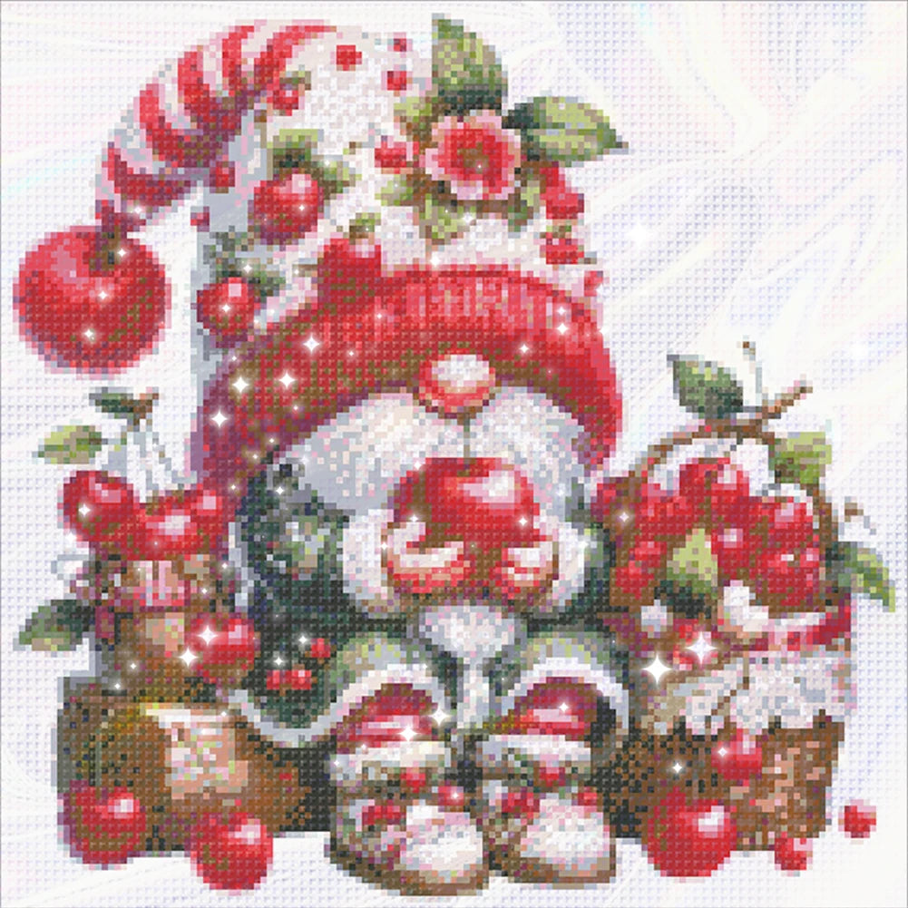 Partial Embroidery Bead 40x39cm Gnome 9CT DIY Cross Stitch Kit for Bedroom Home