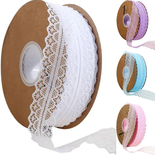 1/5/10 yards  Lace ribbon 3cm Wide Vintage Pattern Ribbons DIY Apparel Sewing Fabric Gift Wrapping Party Decorations