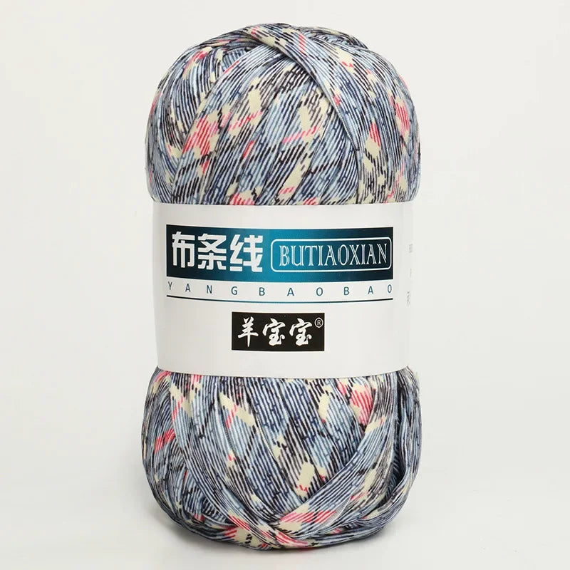 100g/pc Crocheting T Shirt Thick Soft Cloth Yarn for Hand Knitting Crochet Line Woven Handbag Blanket Thick Yarn Flat thread