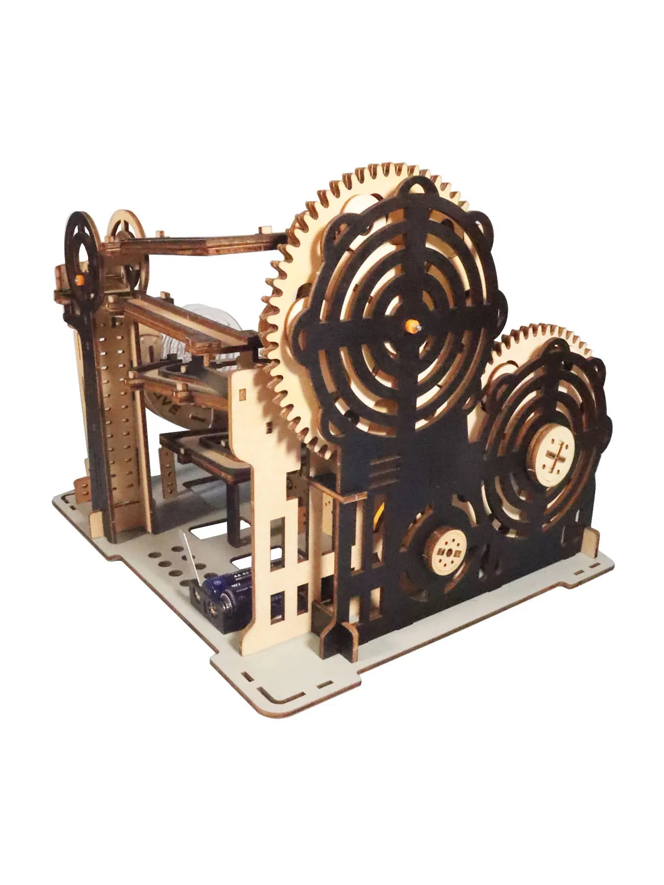 Electric 3D Wooden Puzzles Marble Run Model Kits  Brain Teaser Puzzle DIY handmade Christmas gift