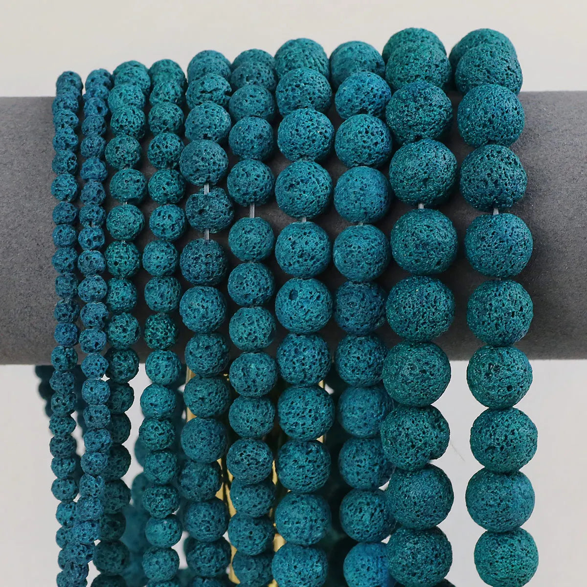 Natural Stone Beads 4 6 8 10 12mm Tiger Eye Amazonite Turquoises Agates Lava Round Spacer Beads For Jewelry Making DIY Bracelets