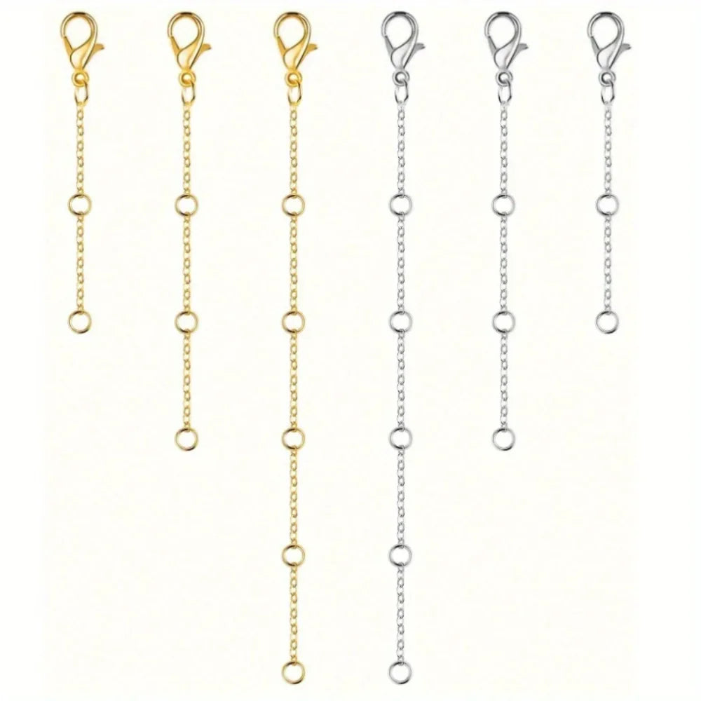 New Lobster Clasp Plus Tail Chain Adjustment Chain Jewelry Extension Chain Simple Necklace Accessories