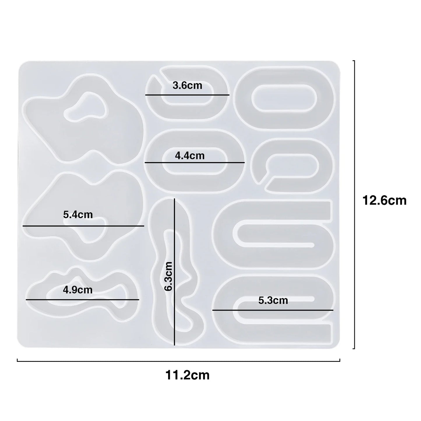 Geometric Earring Pendant Silicone Mold Round Epoxy Resin Mould For DIY Ornaments Keychain Necklace Charms Epoxy Resin Crafts