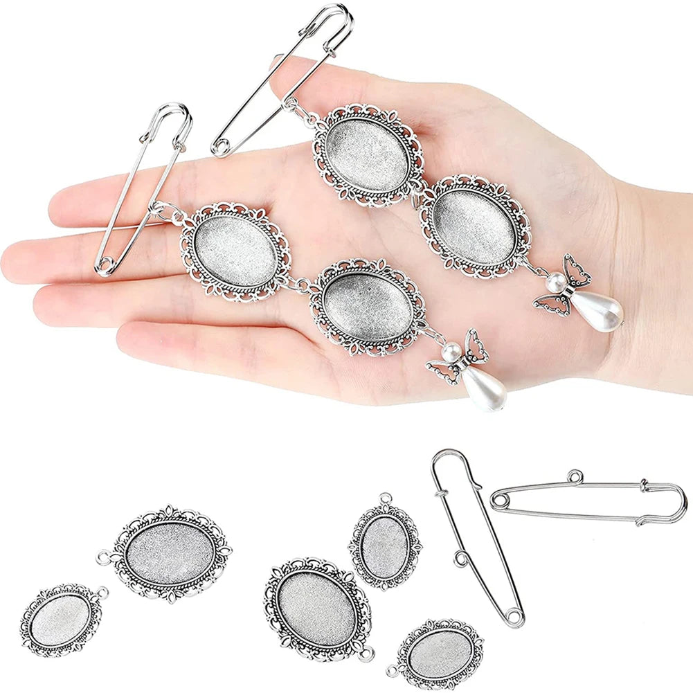 Cabochon Pendants Brooch Pin Wedding Bouquet Photo Charms for Bridal Wedding Party