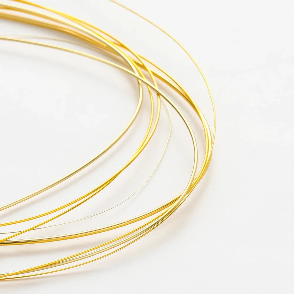 Gold Plated Copper Wire For DIY Handmade Jewelry Making Supplies Jewellery Accessories Beads Materials Wire Wholesale
