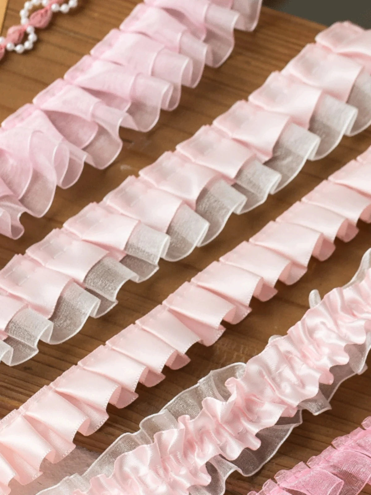 2meters Pink Lace Ribbons Trim For Party Dress Decor Fabric DIY Apparel Sewing Supplies Clothing Collar Cuff Needlework Crafts