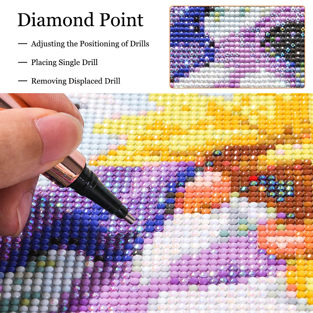 5D DIY Full Round Drill Partial AB Diamond Painting Blue Crystal Peacock 45x60cm