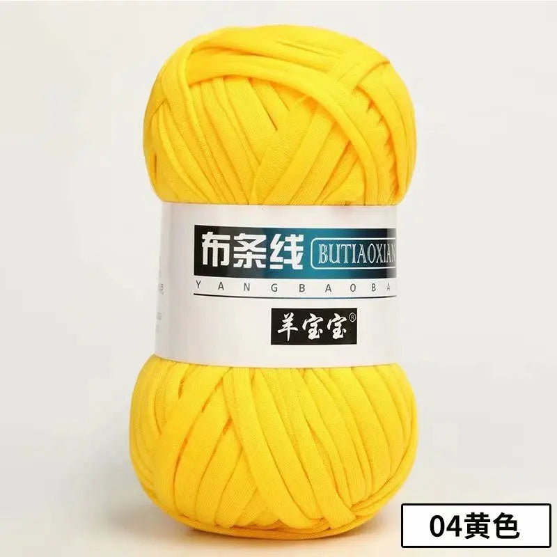 1Pc 100g T Shirt Thick Soft Cloth Yarn for Hand Knitting Crochet Woven Handbag Blanket Thick threads DIY mat slipper basket line