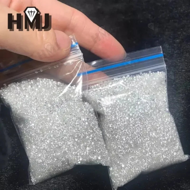 Loose Moissanite Stone Small Size Round Shape 0.8-2.9mm 1.0 Carat D Color VVS1 Clarity Excellent Cut for Jewelry Making Beads