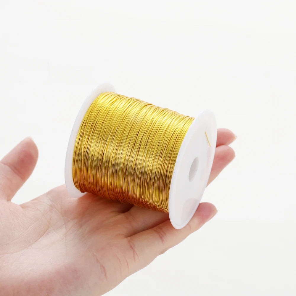 Gold Plated Copper Wire For DIY Handmade Jewelry Making Supplies Jewellery Accessories Beads Materials Wire Wholesale