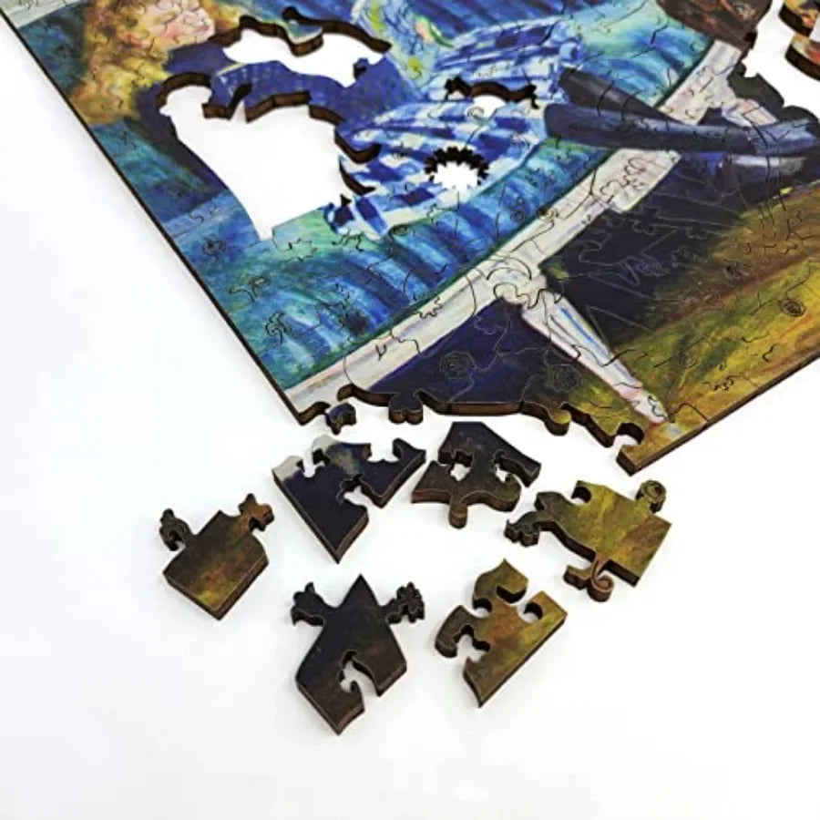 Wooden Jigsаw Puzzle for Adults - Uniquely Shaped Pieces - 435 Pieces