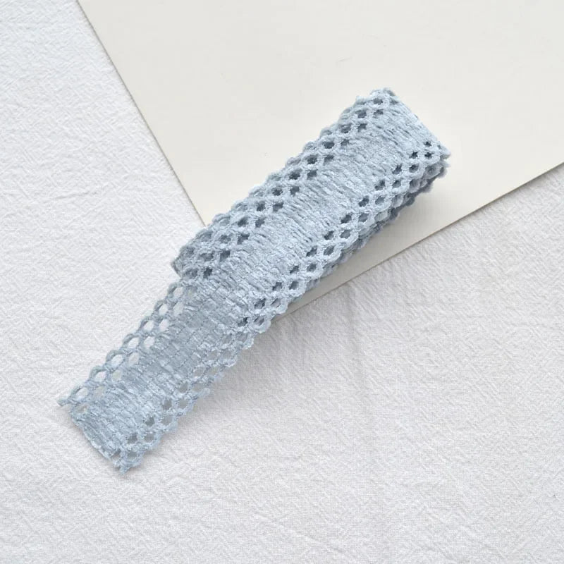 3 Meters Lace Fabric Ribbon Hollow Bow Handmade DIY Hairpin Material Hair Accessories Party Wedding Decorations