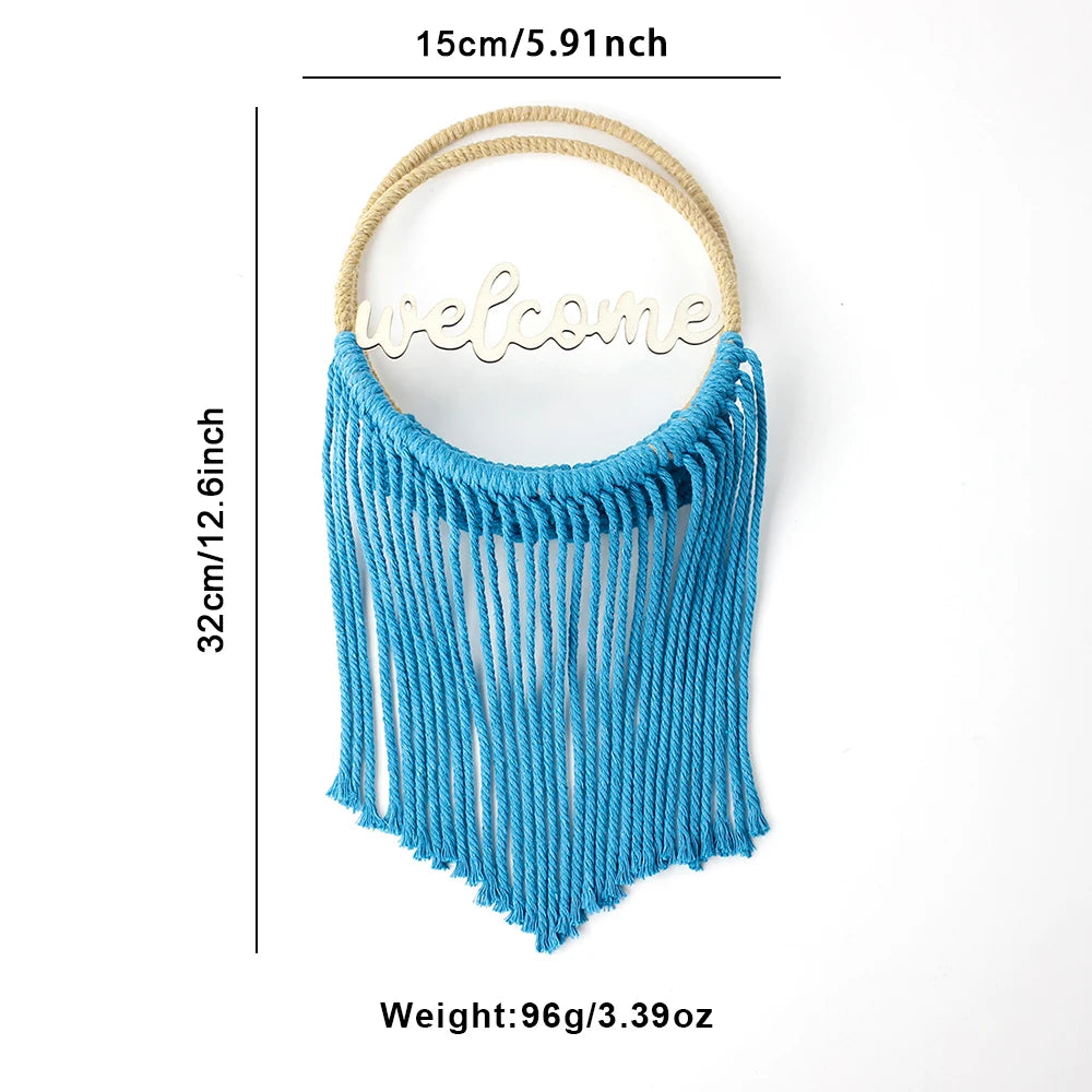 Bohemian Style round Storage Basket Weaving Kit with Tutorial DIY Handmade Craft Kit Includes Materials for Weaving