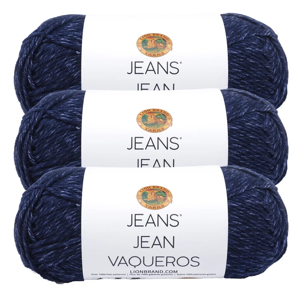 Medium Acrylic Blue Yarn 3 Pack Soft Durable Crochet Knit Yarn Crafts Machine Washable 100% Acrylic Fiber 246yd